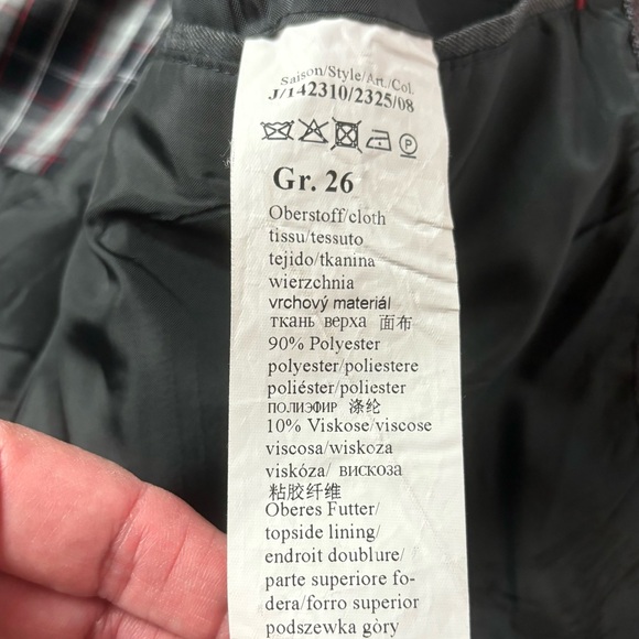 Calamar Casual Sakko Blazer Jacket Mens 44R Grey Chore Two Tone Made in Germany - Picture 7 of 9